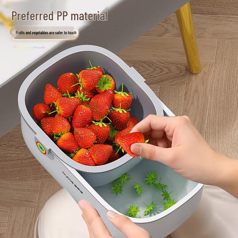 Jiabangshou Dubbellagers Snäck- & Fruktdräneringsfat