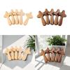 5Pcs Wooden Holding Cross Colleague Comfort Small Decoration Family Religious Person Hand Held Prayer Cross Pinewood Wood Cross