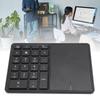Wireless Numeric Keypad Professional 22 Keys Dual Modes   4.2 2.4G Wireless Number Pad with Touchpad for Laptop Desktop PC