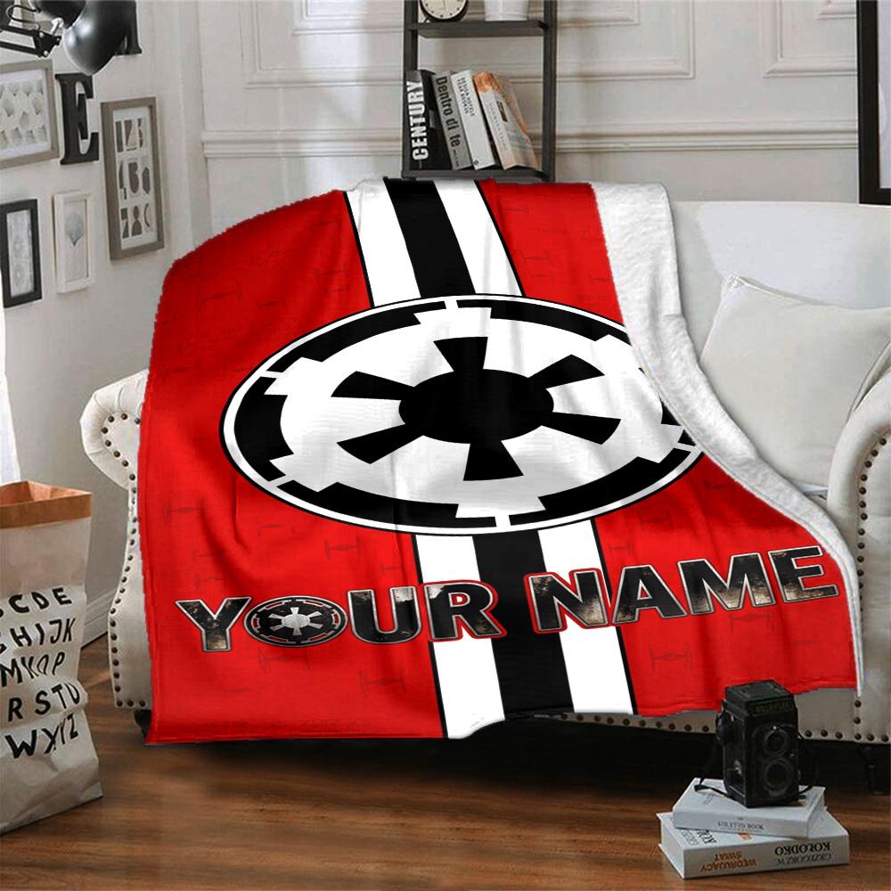Star Wars Personalized Text Blanket Multi-purpose Personalized Blanket Soft Warm Cozy for Picnics Nap Home Decor Office Chair for All Occasions