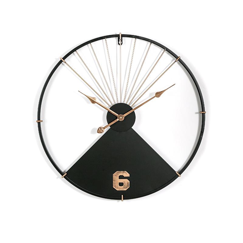 Creative Craftsmanship Wall Decoration Clock Wall Bar Artistic Simplicity Hanging Watch Living Room Matte Silent Clock