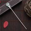 1PCS Vintage Chinese Style Hanfu Hair Chopsticks Hairpin Women Metal Glaze Hair Fork Woman Jewelry Hair Clip Hair Stick