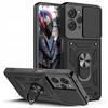 Case for Xiaomi Redmi 12 4G ARMOR SLIDE RING BACK CASE + GLASS