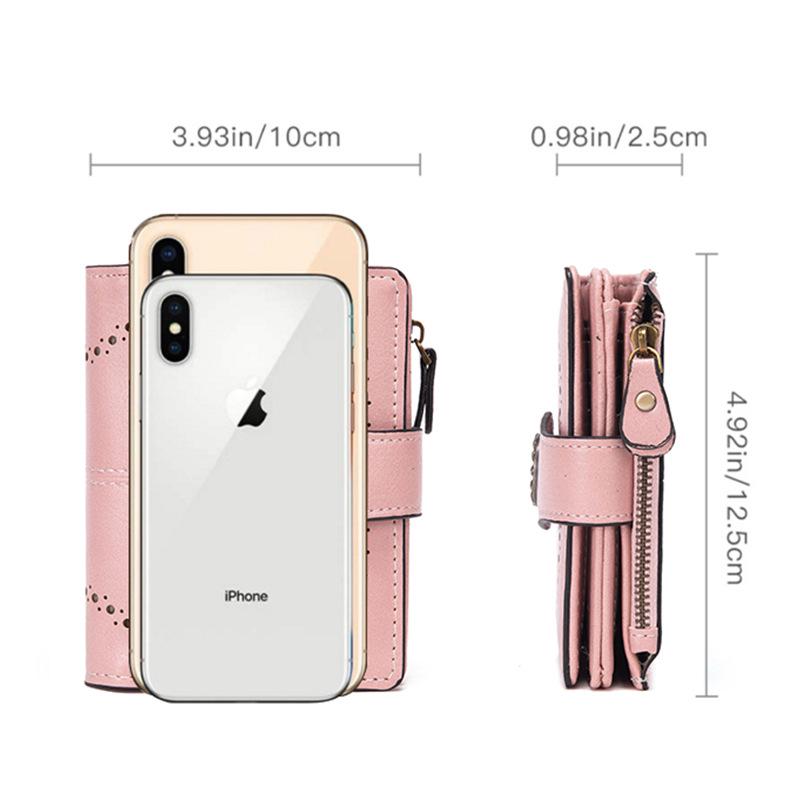 2022 Korean Style Women's Leather Mini Wallet and Coin Purse