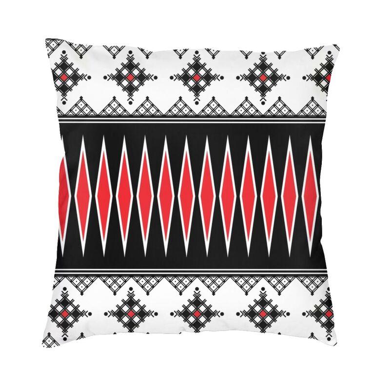 Amazigh Kabyle Berberské motivy Pouzdro na polštář Dekorace do ložnice Maroko Afrika Geometrický povlak na polštář Pohovka Chair Polštář