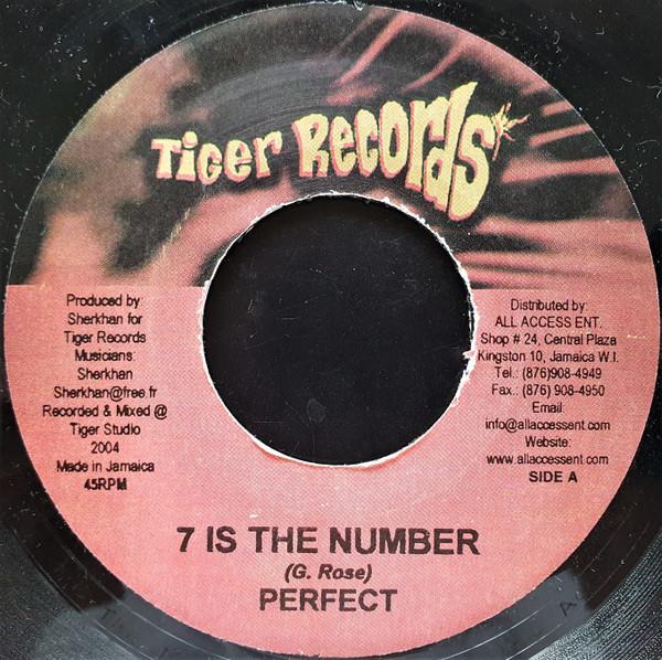 

7inch Record PERFECT - 7 Is The Number W7001 Tiger Records 2004 Jamaica Reggae, Ska & Dub Used