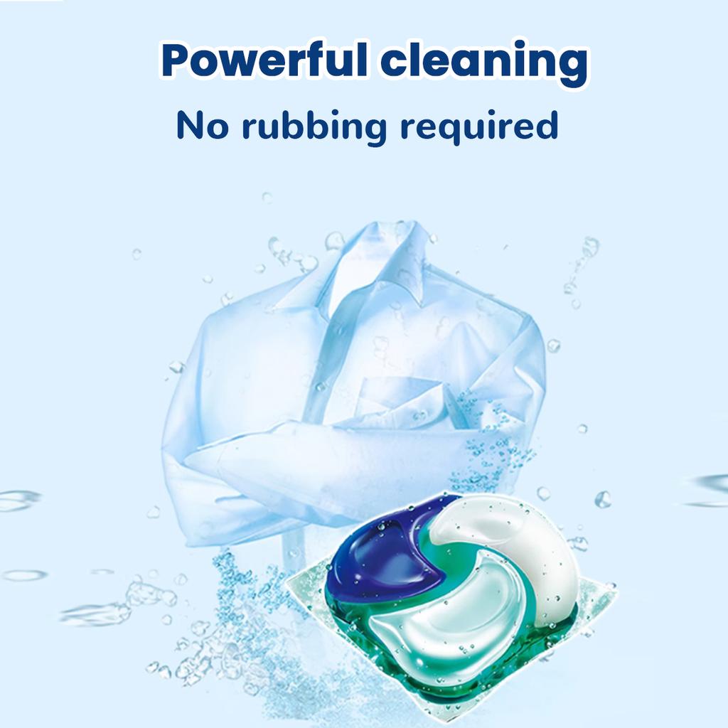 Hypoallergenic Laundry Detergent Pods, 4-in-1 Power with Fresh Scent Beads - Keeps Clothes Soft, Clean & Fragrant