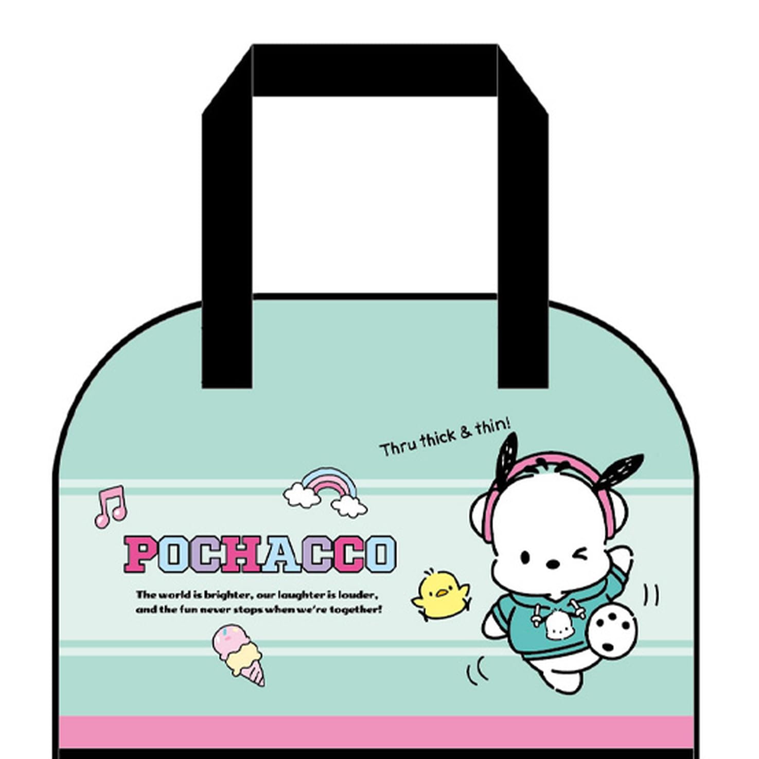 

K Company Персонажи Sanrio Pochacco Виниловая Бостонская сумка H24 x Ш33 x Г11см CBB5-PC