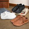 Fashion Couple Sneakers Wide Toe Barefoot Shoes High Quality Leather Casual Shoes New Comfortable Flats Men Women Sneakers Tenis