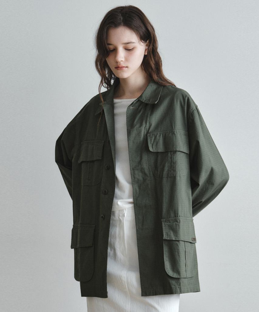 Wednesdayoasisforwomen W/French Work Safari Jacket_Khaki(Wc25-Sh02)