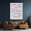 I Love You In 15 Languages Canvas Painting Valentine's Gift Posters and Prints Love Wall Art Pictures for Living Room Home Decor
