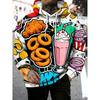 Fashion Versatile Men's Food Printed Hoodie Casual Comfort Hoodies Sweatshirts Men’s