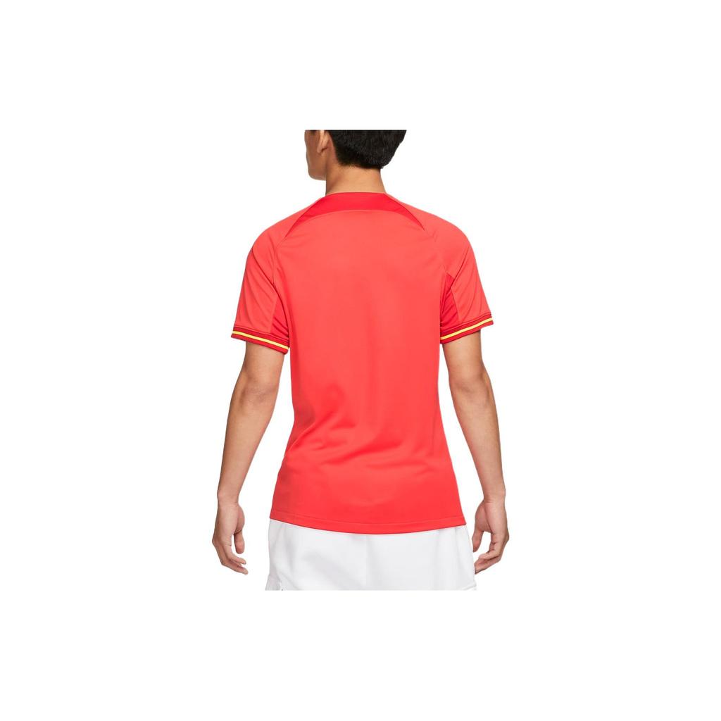 Nike Dri Fit Soccer Jerseys Men's Red Moderate Straight Fit DN0708-696