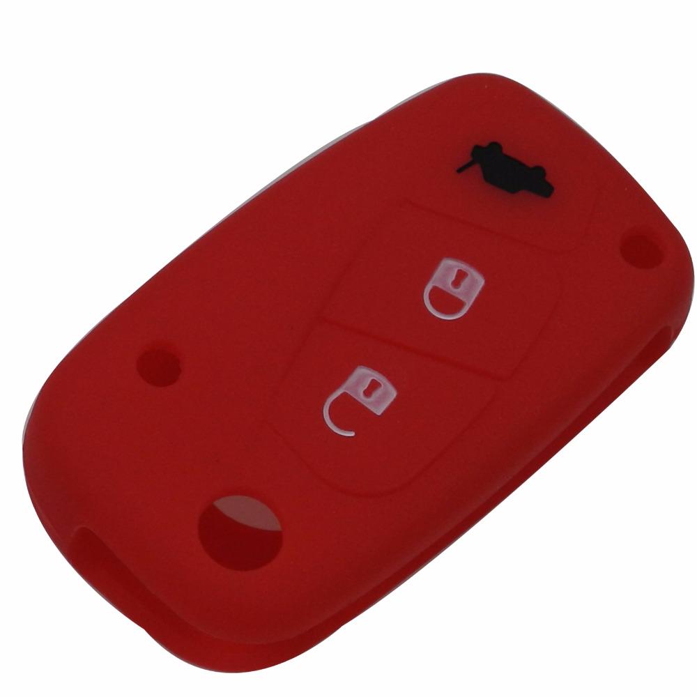 Jingyuqin 3 Buttons Silicone Car Key Case Cover For FIAT /Panda /Stilo /Punto /Doblo /Grande /Bravo 500 Ducato /Minibus
