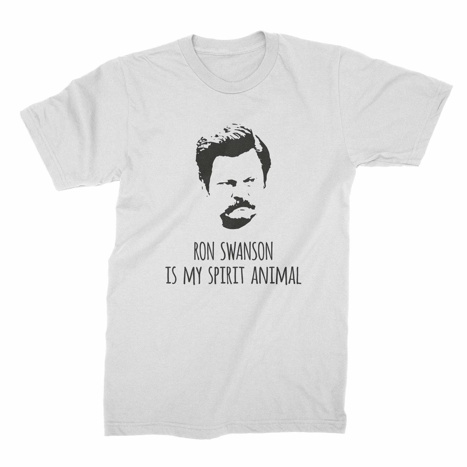 Ron Swanson Is My Spirit Animal T-Shirt Ron Swanson Shirt S