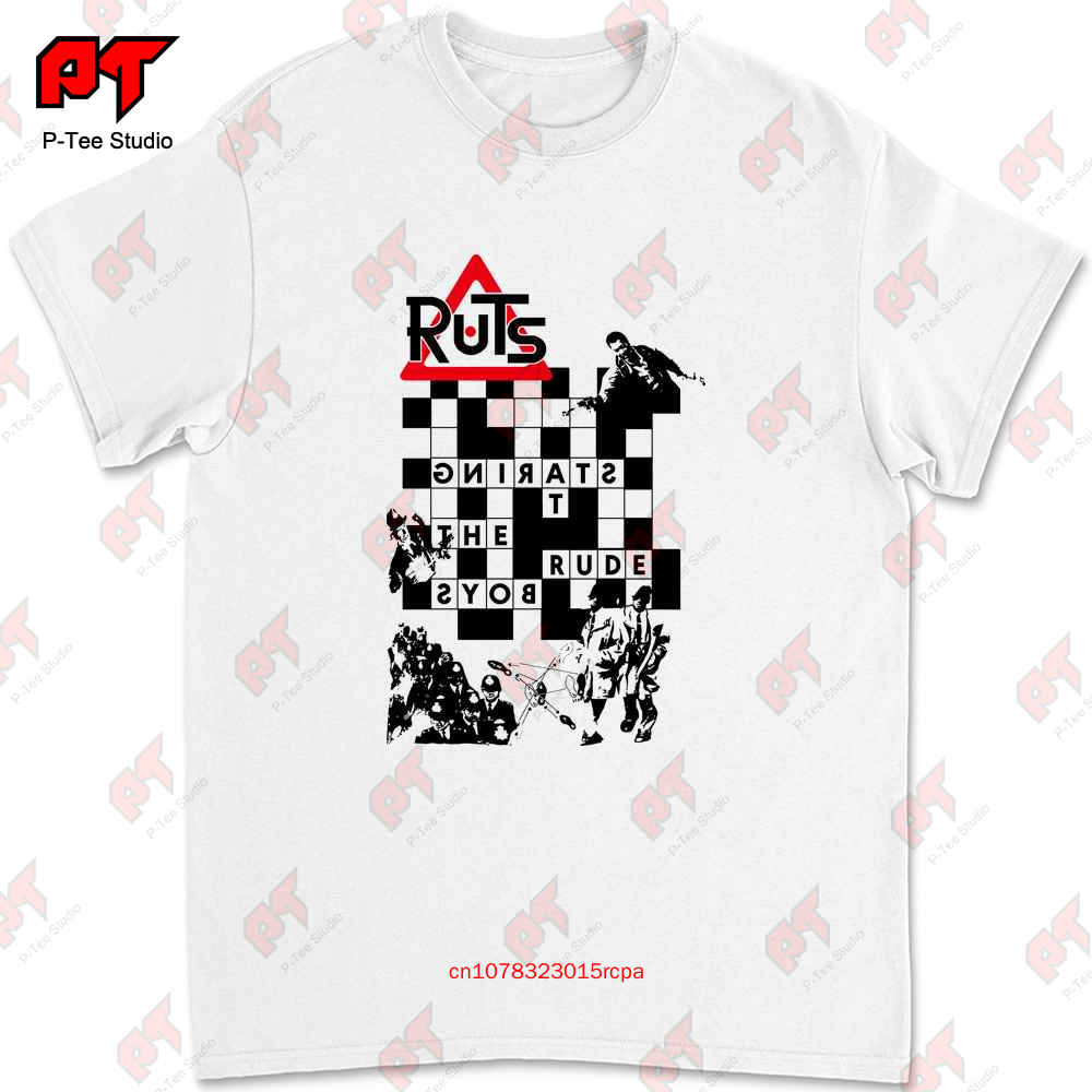 The Ruts Staring At Rude Boys Pánské Tričko 1977 Punk Rock Dub Buzzcocks Uk Subs Post Clash OU3L
