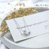925 Sterling Silver Muti -Layer Micro Cz Leaf Zircon Necklace For Women Clavicle Chain Necklace Jewelry Wholesale S -N238