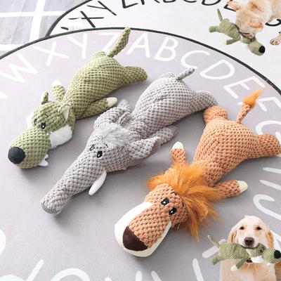 Köpek doldurulmuş oyuncak Yumuşak Pet Çiğneme Oyuncak Küçük Orta Köpekler Kediler Bite Etkileşim Oyunu Yavru Köpek Squeak Oyuncaklar Köpek Aksesuarları