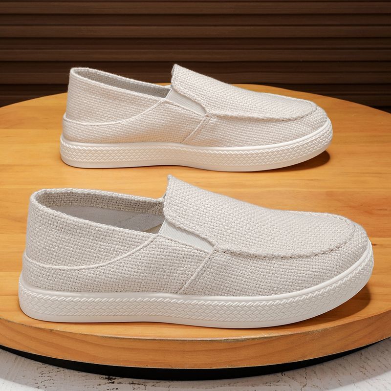 Fashion Men's Casual Shoes Plain Canvas Non Slip Sneakers Lightweight Hiking Designer Luxury Without Leather Sale Trends 2025 Male Shoe