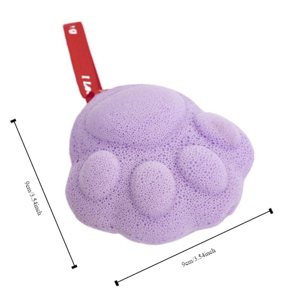 Scrubbing Baby Bath Sponge Soft Cartoon Washes The Earth Cat's Paw Shower Balls  Bath Care