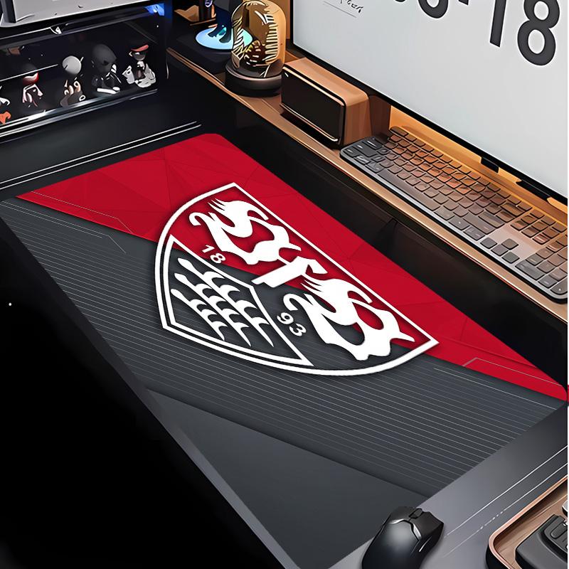 VfB Stuttgart Football Pattern Mouse Pad Non?Slip Rubber Base Gaming Mousepad For Desk Office Home