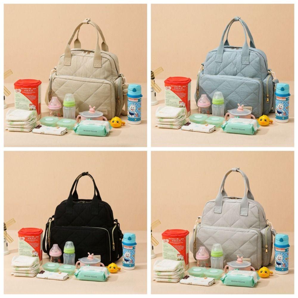 Spritzwassergeschützte Wickeltasche Mehrfache Fächer Reise Rucksack Neue Mama Tasche Damen