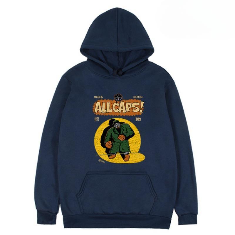 Bluza z kapturem Mf Doom Rapper Print ALL CAPS