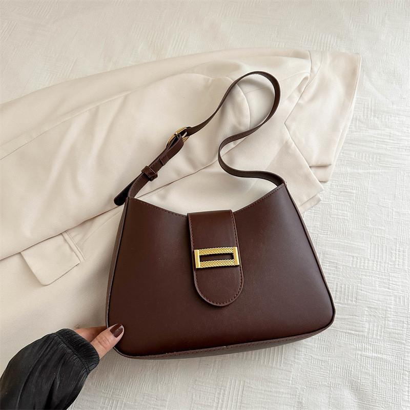 Stylish Chic Shoulder Bag Trendy Pu Leather Small Commuter Purse For Summer 2024