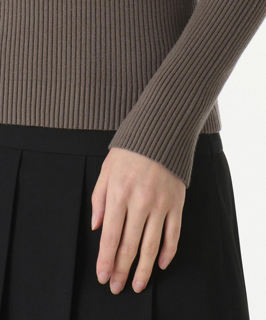 MUSINSA STANDARD WOMAN Women'S Ribbed Slim Square Neck Knit [Taupe]