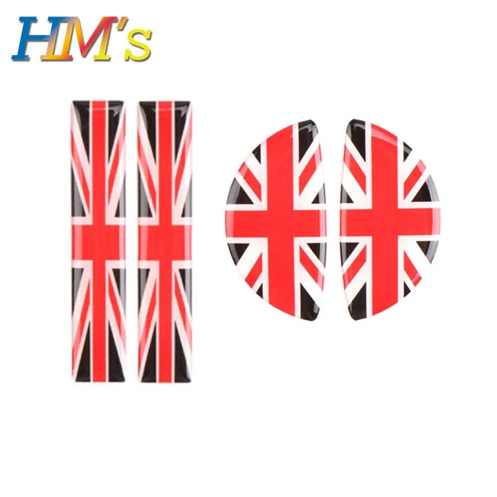 

Аксессуары для украшения интерьера автомобиля, наклейка на ручку передней и задней двери, наклейка на автомобиль, аксессуары для стайлинга для Mini Cooper F55 F56 F60 R60 Black Jack