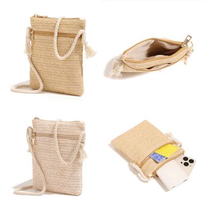 New Straw Crossbody Bags for Women Fashion Handmade Beach Small Travel Female Shoulder Bag