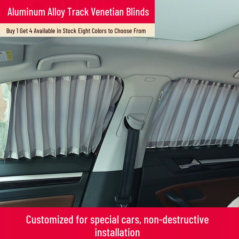Heat Insulation Curtains with Aluminum Alloy Track for Toyota Land Cruiser, Teramont, Sharan, 5008, GS8