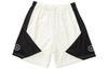 Men's Pants Basketball Shorts Men's Ecru/Black Moderate Straight Fit Pants