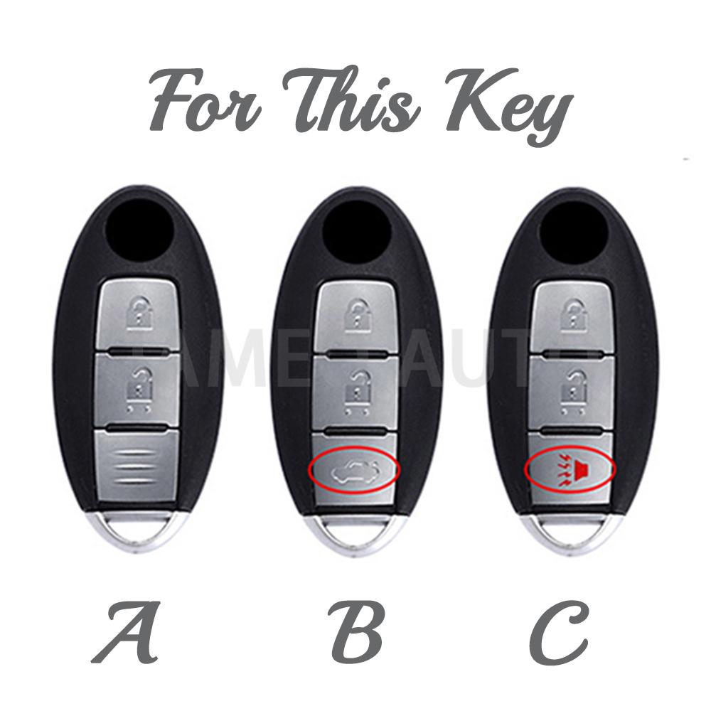 3 Buttons Protect Cover For NISSAN Maxima Altima Versa Sentra Sunny Sylphy Teana Qashqai X-Trail Juke TPU Car Key Shell Case Fob