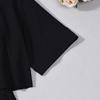 Autumn 2025 European & American Loose Cropped Elastic Round Neck Women's Two-Piece Top