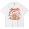 230 Gsm %100 Pamuk Heavy Metal Tişört Rock Grubu Popüler Müzik Baskılı Unisex Ağır Pamuk Tişört