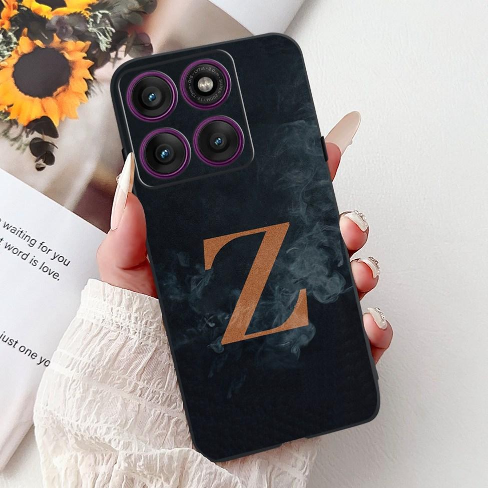 For Motorola Edge 60 Pro Case XT2507-1 Silicone Fashion Luxury A-Z Letters Shockproof Back Cover For Moto Edge 60Pro Phone Case