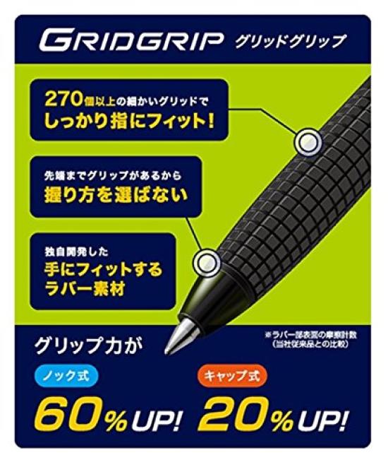

Pilot Super Grip G Extra Fine Ballpoint Pen Pack of 10 0.5mm (BSGC-10EF-BB) -