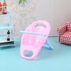 1 Uds 1:12 modelos de sillas para comer para bebés en miniatura para casa de muñecas, accesorios de juguete para niños