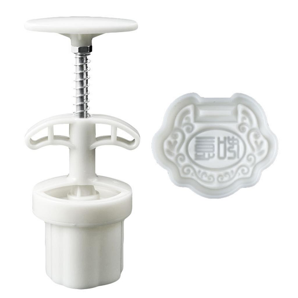 DIY Moon Cake Mold With Rabbits-Shape Reusable Pastry Biscuits Dessert Mold For Kitchen