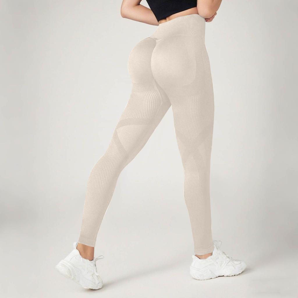 Women's Casual Seamless Hip Lifting Fitness Pants With Tight Fit And High Waist, Seach Hip Yoga Pants