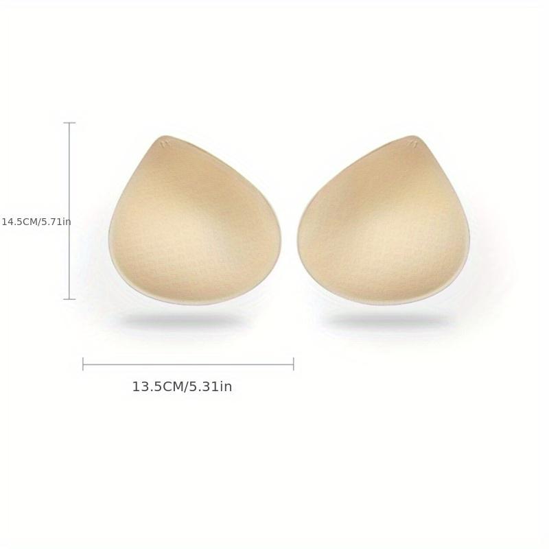 Women'S Solid Color Bra Insert Pads - Reusable, Invisible, Removable, Anti-Convex Chest Enhancer for Lift and Comfort, Lingerie Accessories
