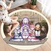 Re Zero Round Area Rug Carpet Rug For Living Room Bedroom Sofa Playroom Decor Nonslip Floor Mat