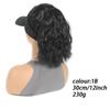 Adjustable Hat Wig with Curly Hair and Ponytail - a Combination of Sporty and Fashionable Synthetic Hat Wigs