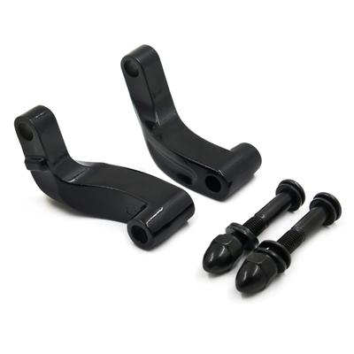 HASkulle Motorcycle Mirror Extender Mirror Relocation Extension Adapter Kit for Harley Davidson Heritage FLSTC FXCWC Super Glide FXDC Wide Black