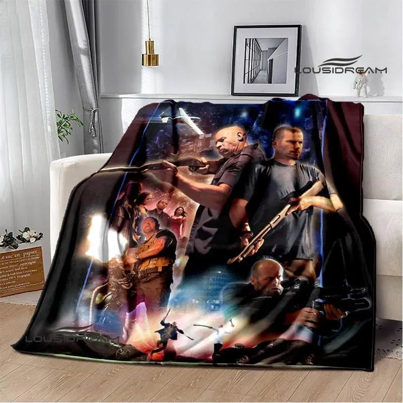 Fast & Furious Print Blanket Picnic blanket blankets for beds Flange Warm blanket Home travel blankets bed linings birthday gift