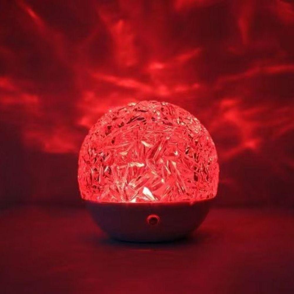 Remote Controls LED Spherical Night Light Aurora Water Ripple Projector  Home Ambiances