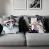 New Reze Cartoon Office Cushion Pillowcase Car Cushion Cover45X45CM Lumbar Pillowcase Sofa Pillowcover