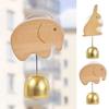 Brass Collision Bell Wooden Door Bell Delightful Sound Suction Cup Shopkeepers Windbell Decorative Easy Installation