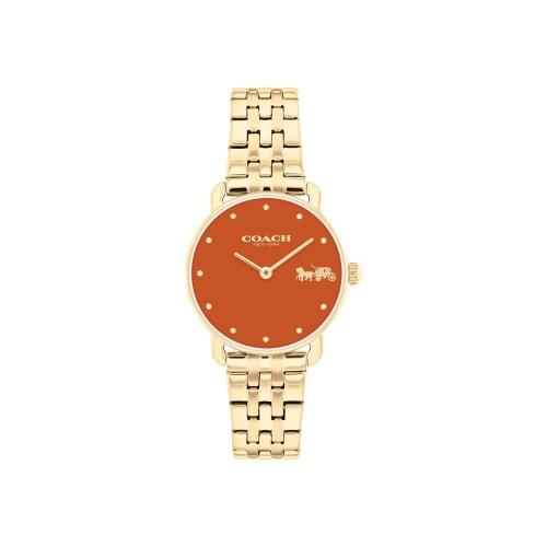 Coach Women's Elliot Watch, Red Dial, Stainless Steel Strap, 14504446 [Official Import]
